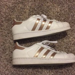 Rose gold adidas